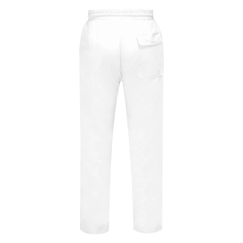 Starboy Studios™ lightweight white linen trousers